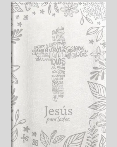 BIBLIA PORMESAS RVR60/JESÚS PARA TODOS/LETRA GRANDE/MANUAL/PIEL/MARFIL/ÍNDICE