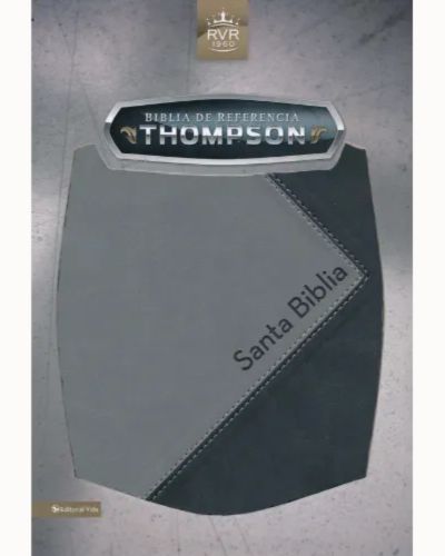 Biblia Thompson Rvr Referencias Piel Negro-Gris