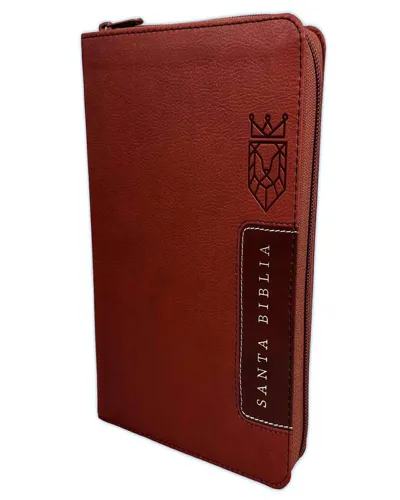 Biblia Rvr60 Manual Letra Grande Simil Piel Cafe Cierre Indice