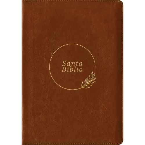 Biblia Rvr60 Edición De Referencia Ultrafina Ziper Café Letra Grande