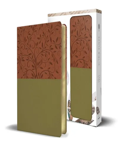 Biblia Rvr1960  Letra Grande Imitacion Piel Verde-Marron